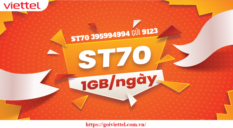 gói St70 Viettel 30GB 1 tháng