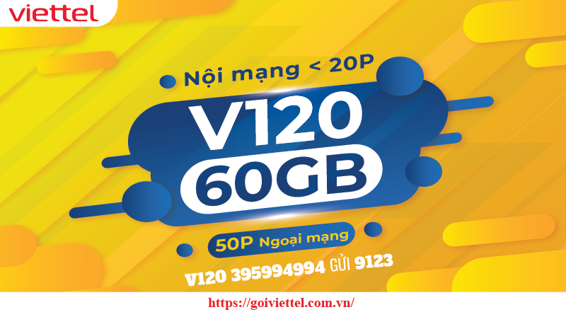 Đăng ký gói V120 Viettel