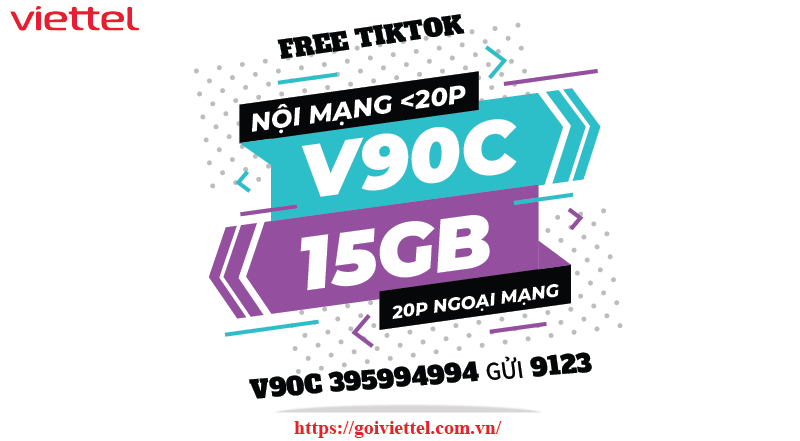 gói v90c viettel xem tiktok miễn phí data