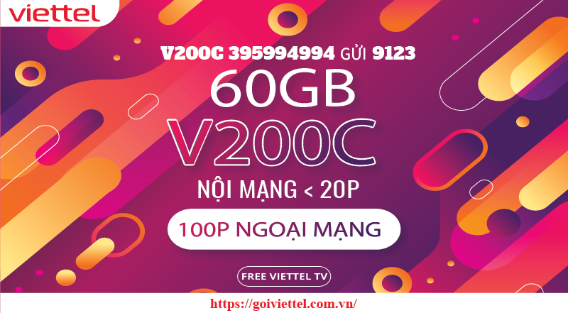 Gói cước V200C của Viettel