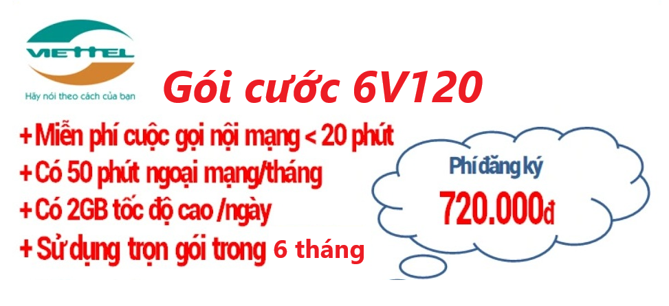 gói 4g viettel 12v120 1 năm