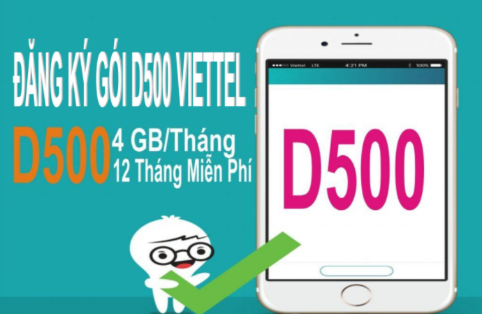 Gói cước D500 của Viettel