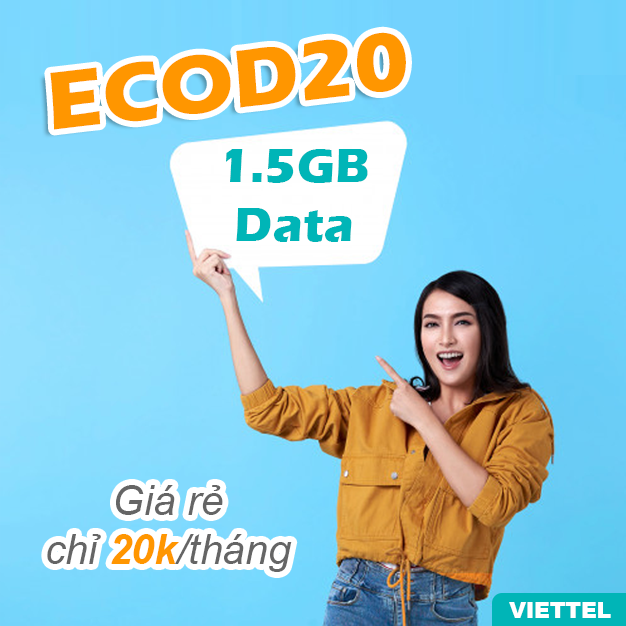 Đăng ký gói cước ECOD20 Viettel