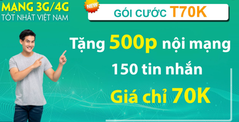 Gói cước T70K Viettel